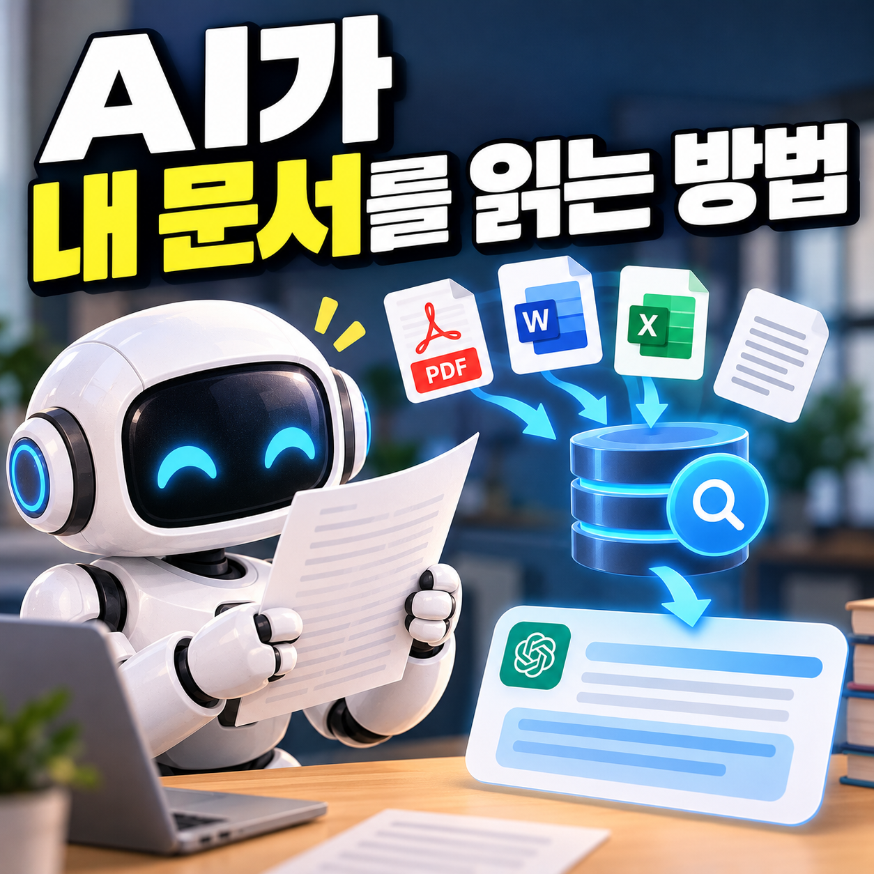 “AI가 학습하지 않은 회사 내부 문서나 최신 자료를 어떻게 읽고 답할 수 있을까